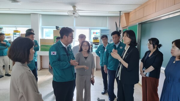 죽향초등학교 찾아 상황 점검과 신속한 복구 당부