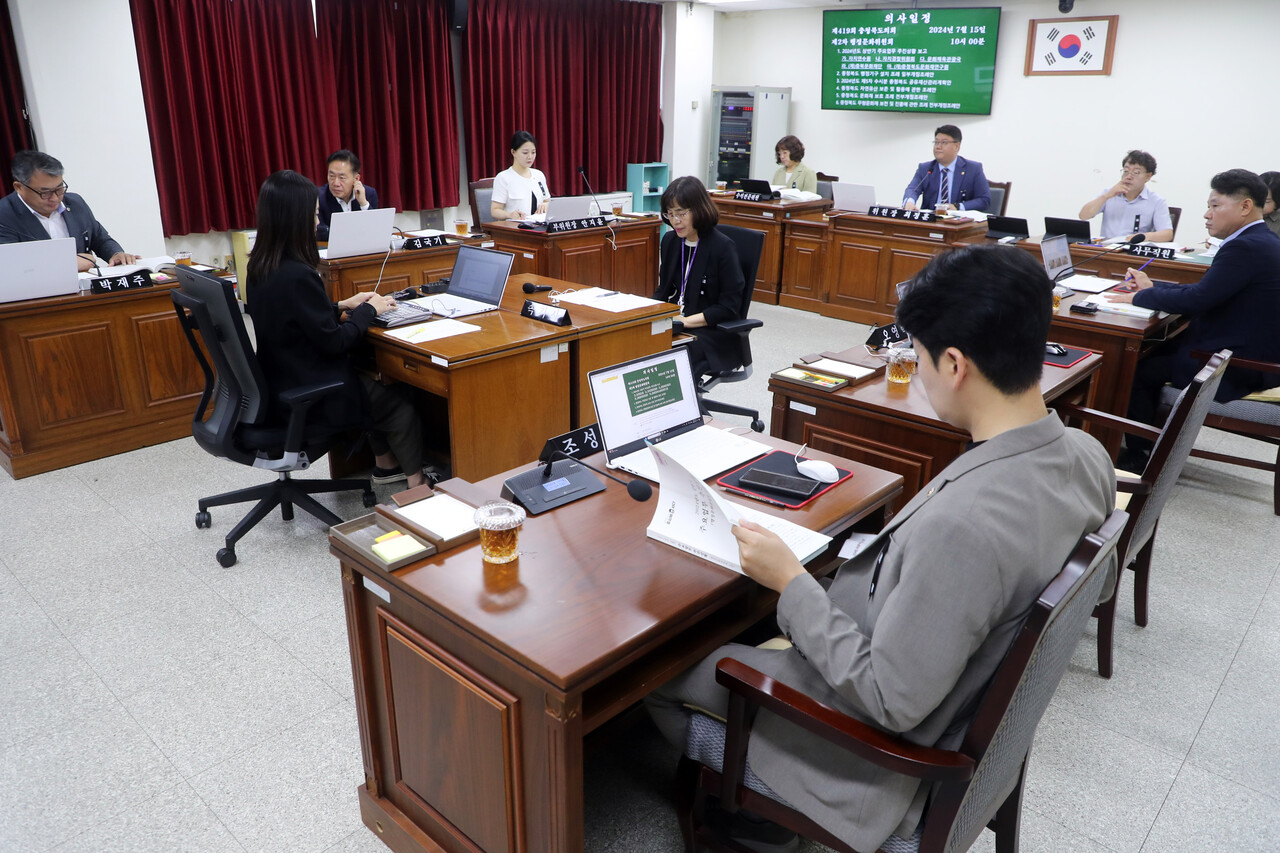 충북도의회 행정문화위, 사업 실행 전 구체적 계획 수립 주문